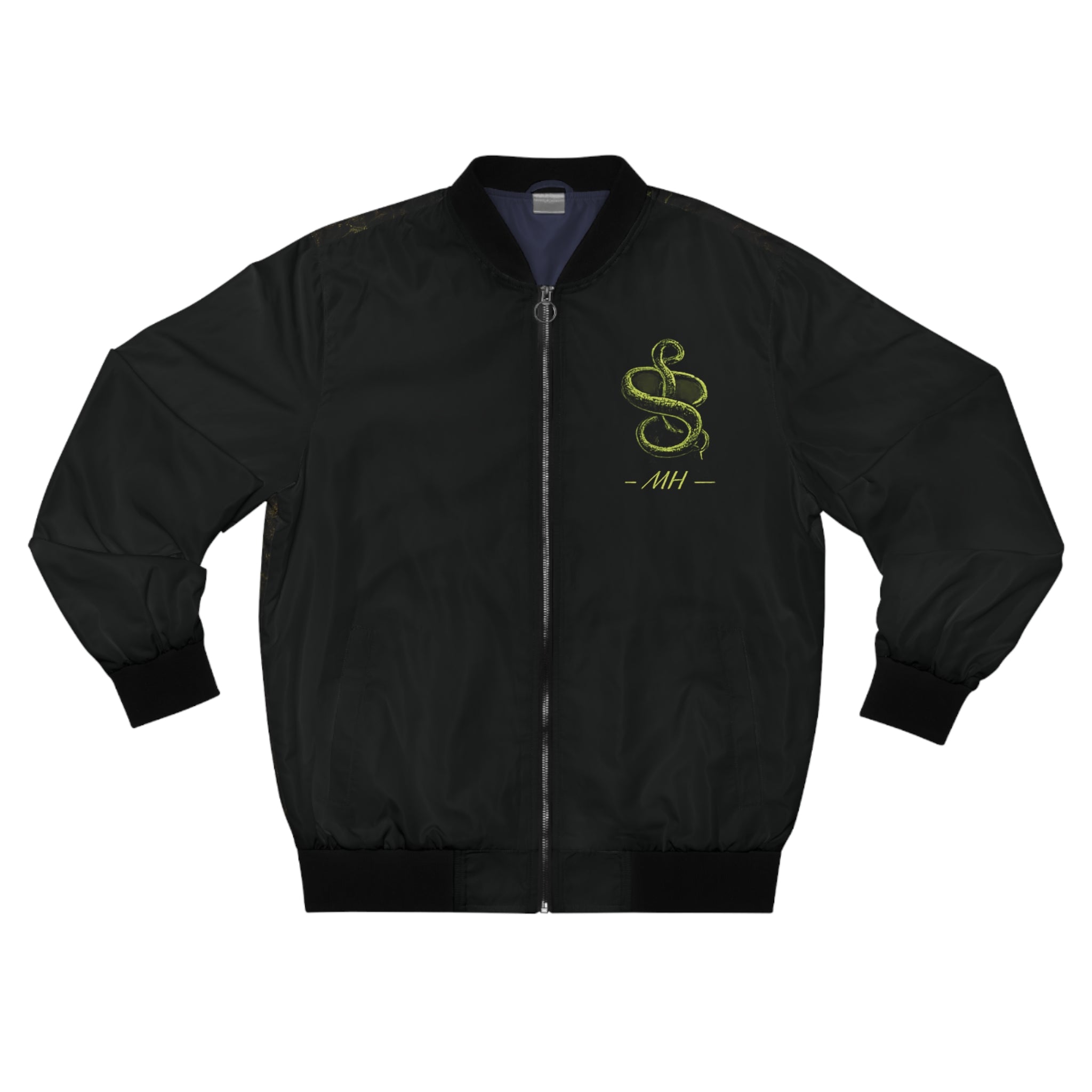 Snake Veneno Bomber Jacket — Men's Toxic Snake Graphic Bomber