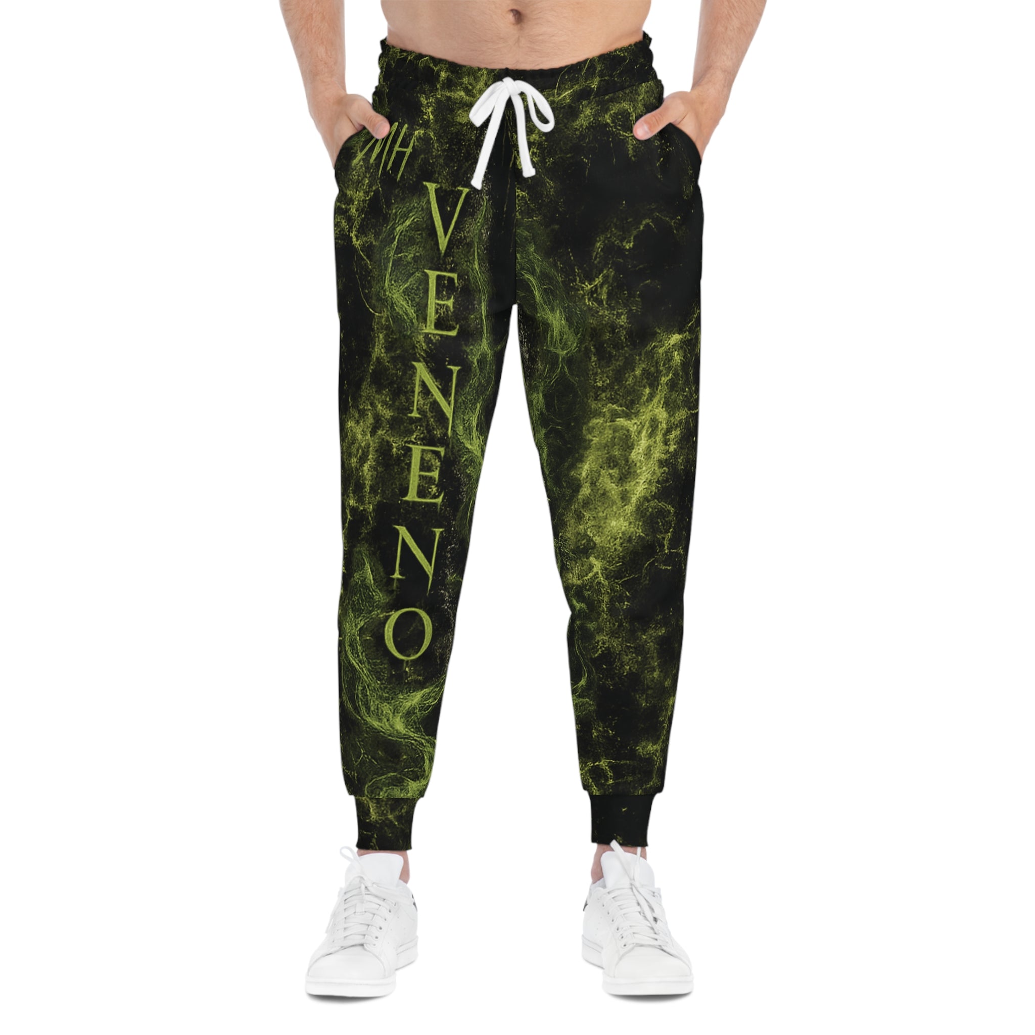 Green Smoke 'Meneno' Athletic Joggers — Graphic All-Over-Print Sweatpants
