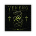 Veneno Snake Square Sticker — 'Poison Is in the Details' Gothic Decal