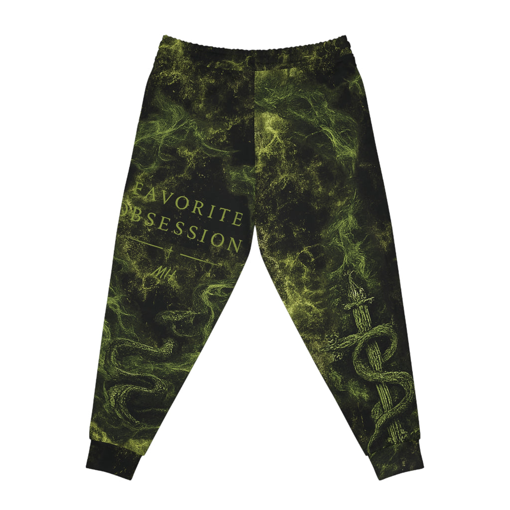 Green Smoke 'Meneno' Athletic Joggers — Graphic All-Over-Print Sweatpants